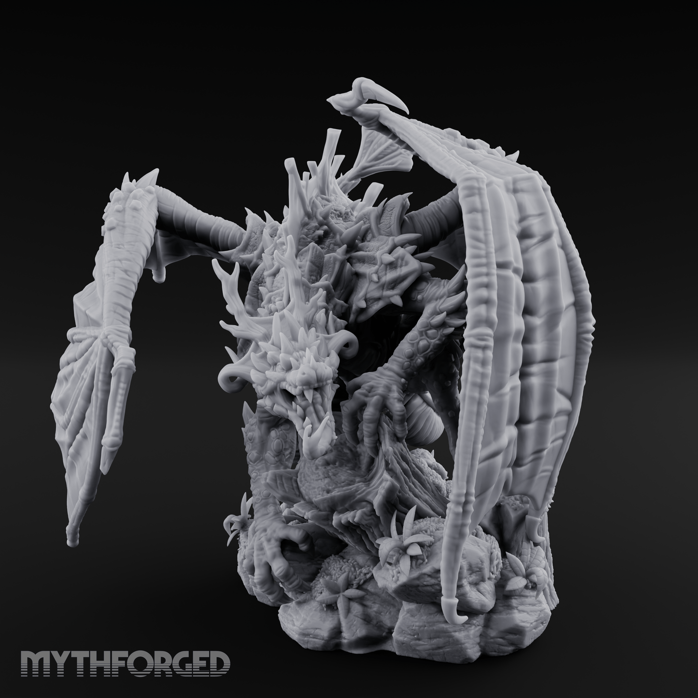 Poison To All Green Dragon Miniature for Dungeons and Dragons, Pathfinder or other TTRPGs