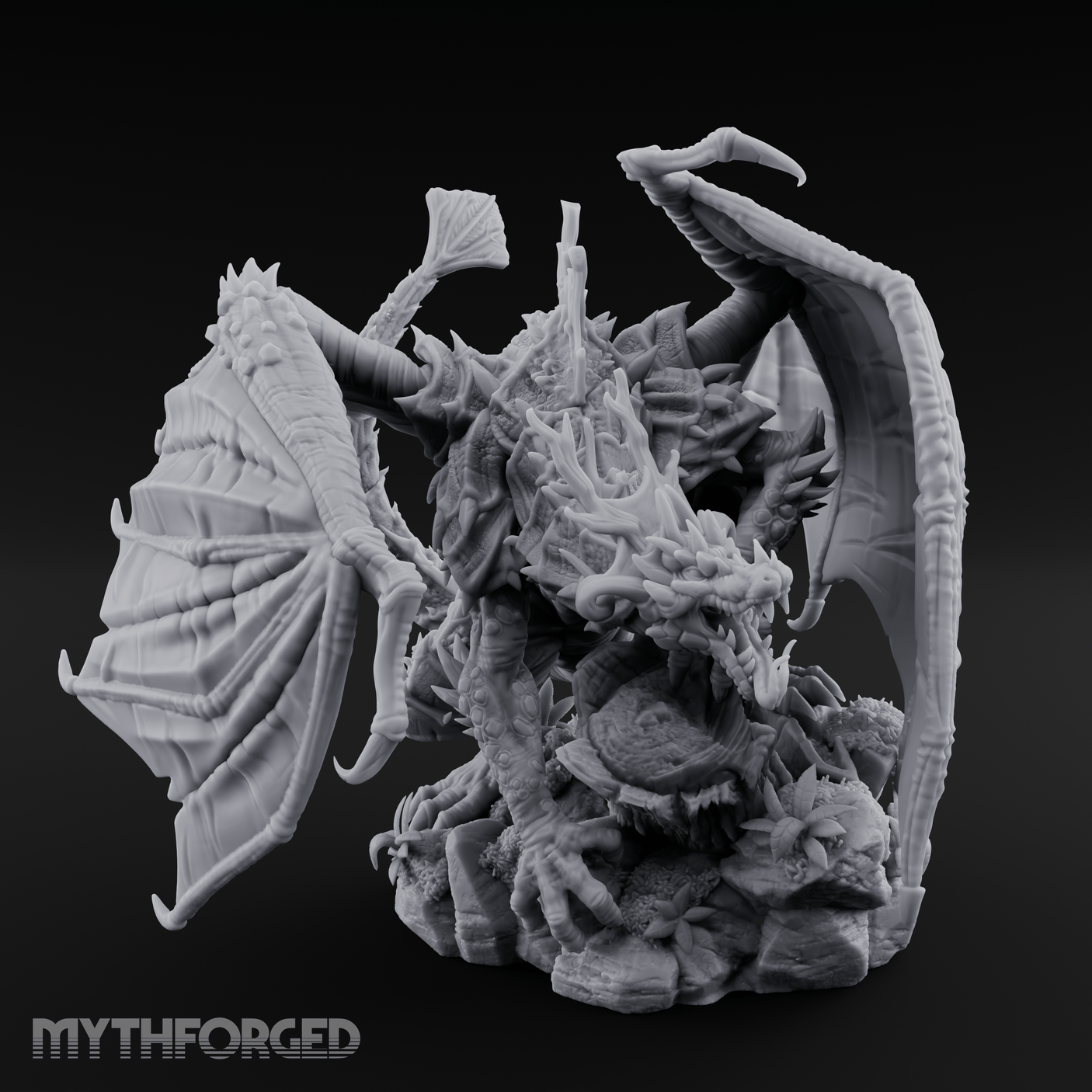 Poison To All Green Dragon Miniature for Dungeons and Dragons, Pathfinder or other TTRPGs