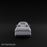 Grille-Spiked Roof-Mounted Apocalypse Muscle Car Miniature for Dungeons and Dragons, Pathfinder or other TTRPGs