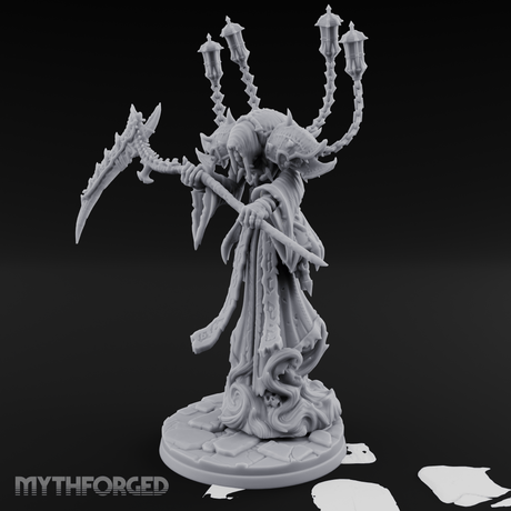 Lanterns Held Aloft Spectre Miniature for Dungeons and Dragons, Pathfinder or other TTRPGs