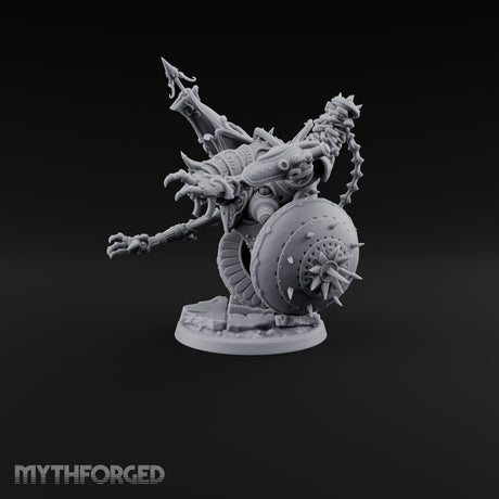 Spiked Wheel, Spiked Mood Warforged Wheeled Automaton with Spiked Wheel and Weapon Arms B