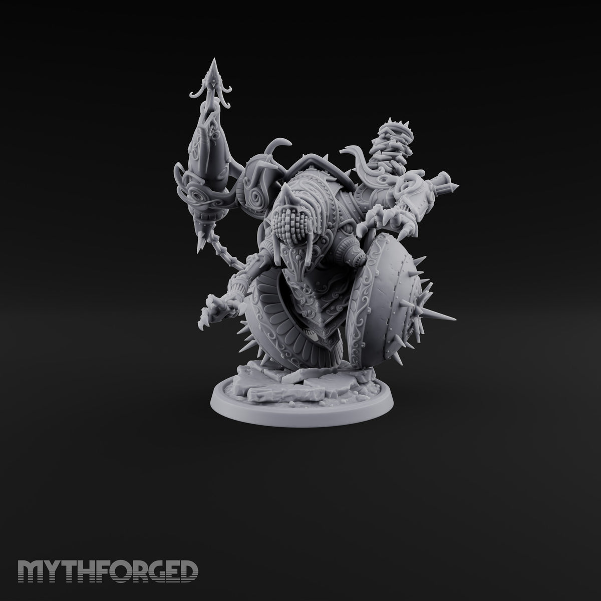 Spiked Wheel, Spiked Mood Warforged Wheeled Automaton with Spiked Wheel and Weapon Arms B