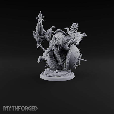 Spiked Wheel, Spiked Mood Warforged Wheeled Automaton with Spiked Wheel and Weapon Arms B