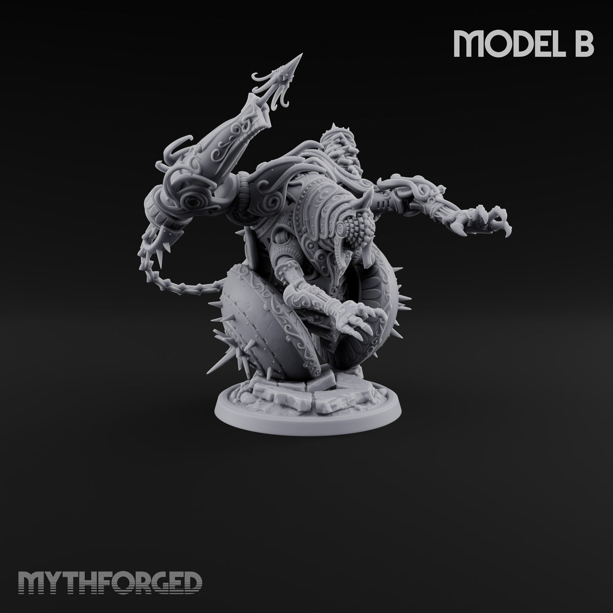 Spiked Wheel, Spiked Mood Warforged Wheeled Automaton with Spiked Wheel and Weapon Arms B