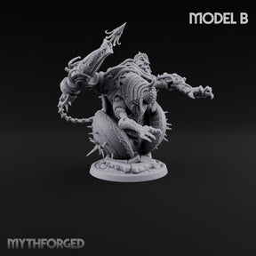 Spiked Wheel, Spiked Mood Warforged Wheeled Automaton with Spiked Wheel and Weapon Arms B
