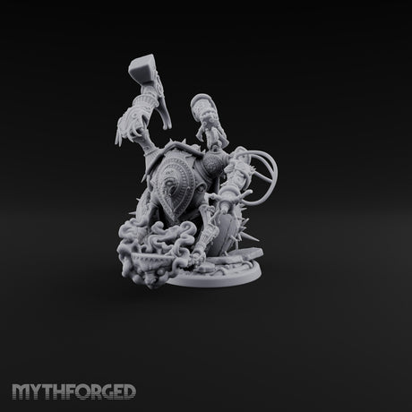 Spiked Wheel, Spiked Mood Warforged Wheeled Automaton with Spiked Wheel and Weapon Arms C