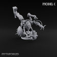 Spiked Wheel, Spiked Mood Warforged Wheeled Automaton with Spiked Wheel and Weapon Arms C