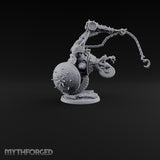 Spiked Wheel, Spiked Mood Warforged Wheeled Automaton with Spiked Wheel and Weapon Arms D