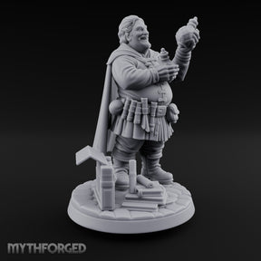 Grinning Vial Raising Human Alchemist