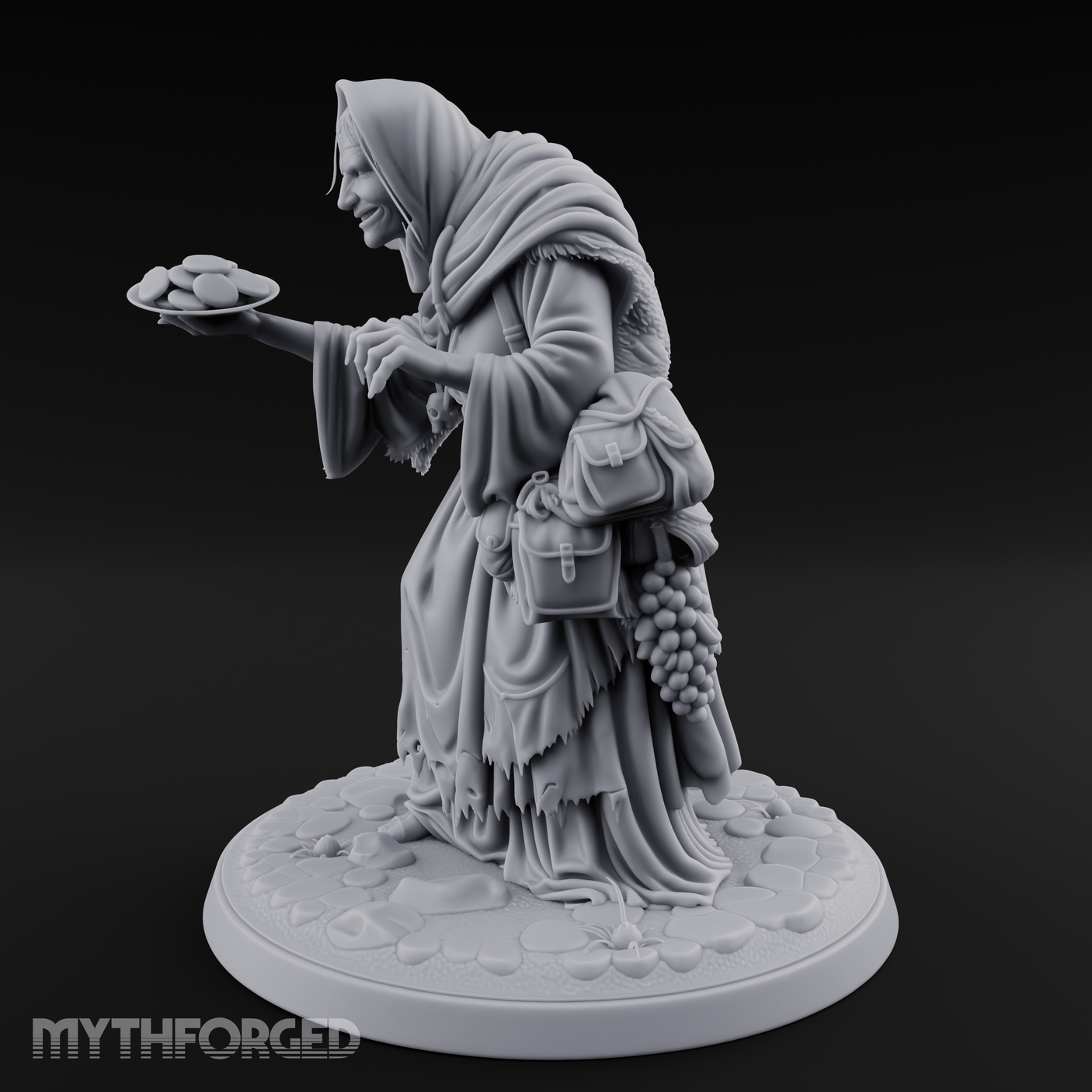 Plate Offering Hag Miniature for Dungeons and Dragons, Pathfinder or other TTRPGs