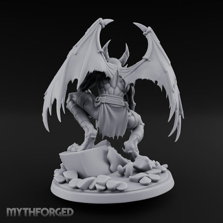Ground Shattering Gargoyle Miniature for Dungeons and Dragons, Pathfinder or other TTRPGs