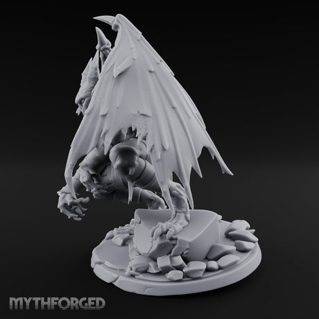 Ground Shattering Gargoyle Miniature for Dungeons and Dragons, Pathfinder or other TTRPGs