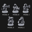 Ready To Fling Halfling Slingers Miniature for Dungeons and Dragons, Pathfinder or other TTRPGs