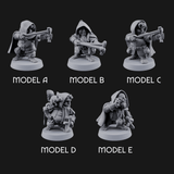 Ready To Fling Halfling Slingers Miniature for Dungeons and Dragons, Pathfinder or other TTRPGs