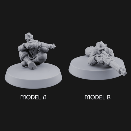Squinting Down The Barrel World War 2 Japanese Sniper Miniature for Dungeons and Dragons, Pathfinder or other TTRPGs