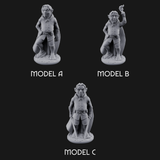Wandering About Halfling Explorers Miniature for Dungeons and Dragons, Pathfinder or other TTRPGs