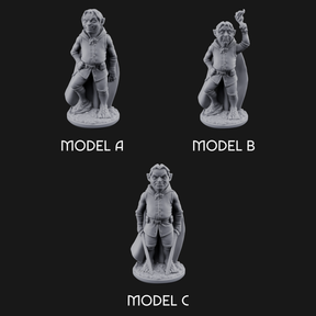 Wandering About Halfling Explorers Miniature for Dungeons and Dragons, Pathfinder or other TTRPGs