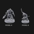 Spikes Bristling Aggressive Orc Hunters Miniature for Dungeons and Dragons, Pathfinder or other TTRPGs