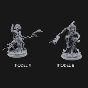 Aztec Inspired Feathered Incantation Hobgoblin Shaman Miniature for Dungeons and Dragons, Pathfinder or other TTRPGs
