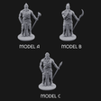 Torch Leaning Human Monks Miniature for Dungeons and Dragons, Pathfinder or other TTRPGs