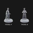 Weird War Japanese Officers Miniature for Dungeons and Dragons, Pathfinder or other TTRPGs