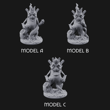 Grinning Wide Treant Saplings Miniature for Dungeons and Dragons, Pathfinder or other TTRPGs