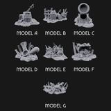 Wrecked Shipwreck Debris Miniature for Dungeons and Dragons, Pathfinder or other TTRPGs
