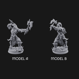 Stalwart Axe Orc Warriors Miniature for Dungeons and Dragons, Pathfinder or other TTRPGs