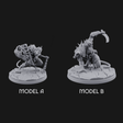 Staff Wielding Fangs Ratfolk Miniature for Dungeons and Dragons, Pathfinder or other TTRPGs