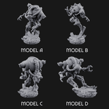 Hose Tangled Firing Cyborgs Miniature for Dungeons and Dragons, Pathfinder or other TTRPGs