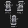 Fists Up Grumpy Myconid Brawlers Miniature for Dungeons and Dragons, Pathfinder or other TTRPGs