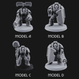 Grimdark Heavy Assault Exo-Armour Troopers Miniature for Dungeons and Dragons, Pathfinder or other TTRPGs
