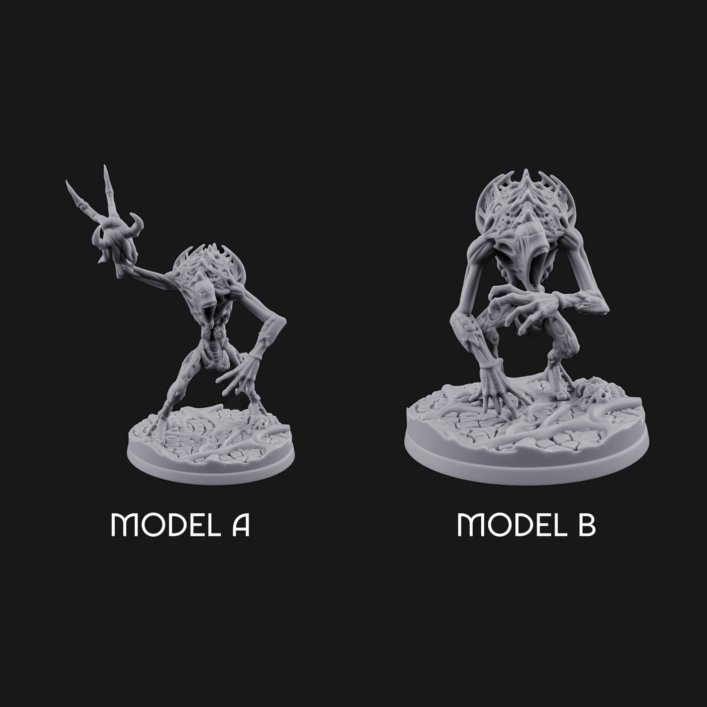 Horns Held High Star Spawn Seers Miniature for Dungeons and Dragons, Pathfinder or other TTRPGs