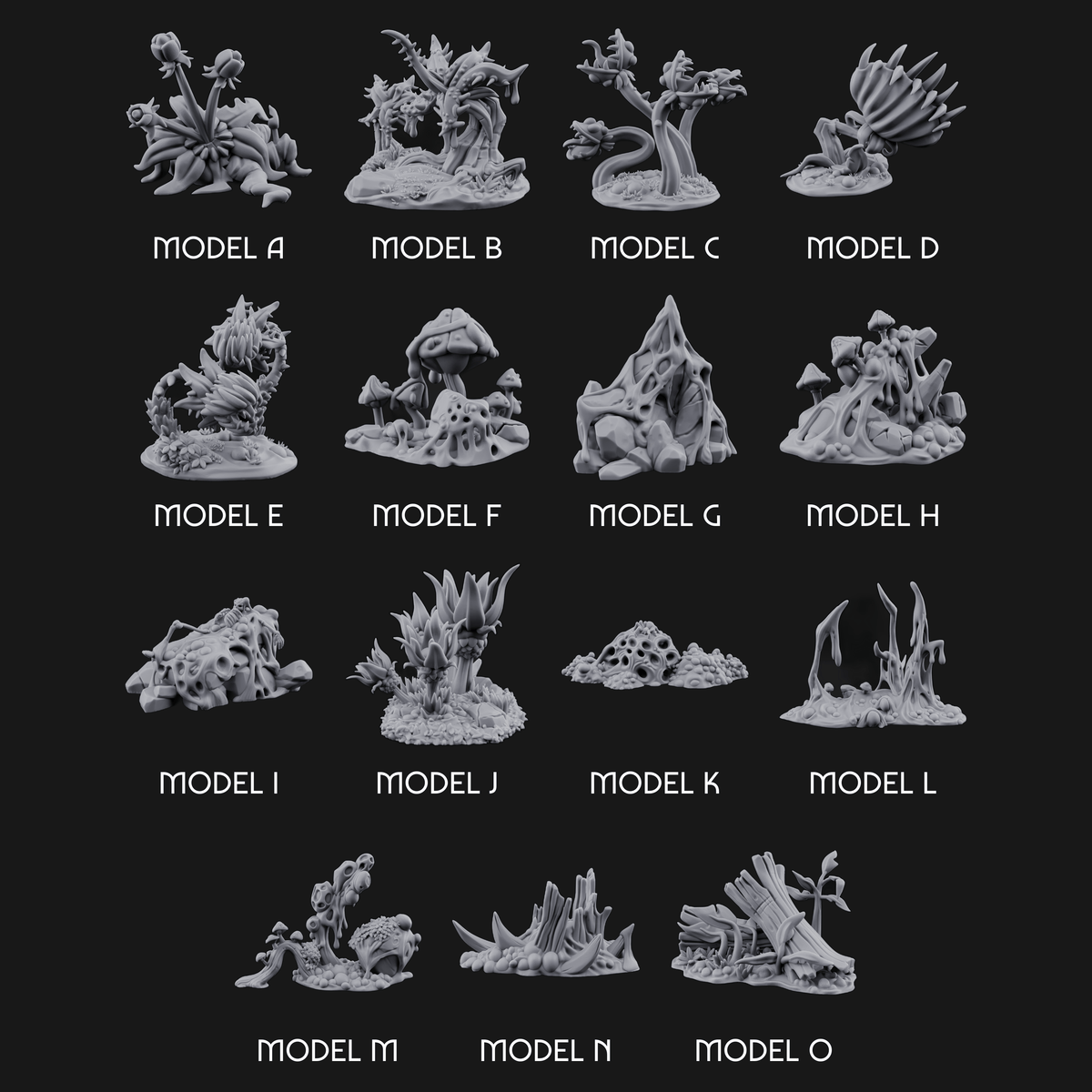 Spongy Swamp Flora Miniature for Dungeons and Dragons, Pathfinder or other TTRPGs