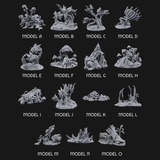 Spongy Swamp Flora Miniature for Dungeons and Dragons, Pathfinder or other TTRPGs