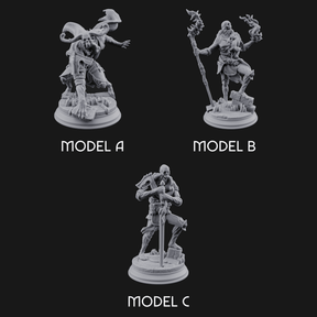 Magic Unfurling Risen Skeletons Miniature for Dungeons and Dragons, Pathfinder or other TTRPGs