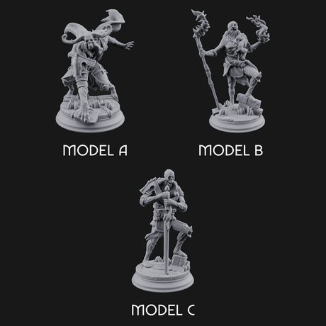 Magic Unfurling Risen Skeletons Miniature for Dungeons and Dragons, Pathfinder or other TTRPGs