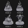 Tentacles Coiling Skyward Kruthiks Miniature for Dungeons and Dragons, Pathfinder or other TTRPGs