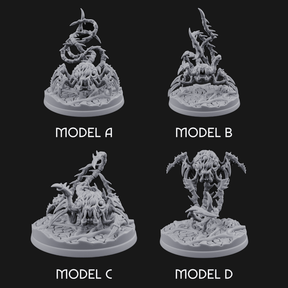 Tentacles Coiling Skyward Kruthiks Miniature for Dungeons and Dragons, Pathfinder or other TTRPGs
