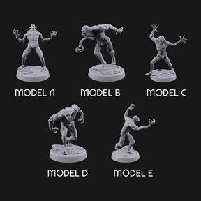 Claws Splayed Roaring Corpse Fleet Brutes Miniature for Dungeons and Dragons, Pathfinder or other TTRPGs
