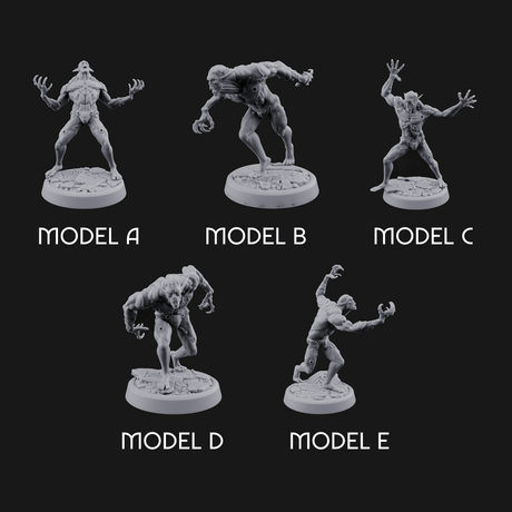 Claws Splayed Roaring Corpse Fleet Brutes Miniature for Dungeons and Dragons, Pathfinder or other TTRPGs