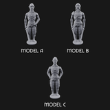 Suns Out Guns Out Human Mercenaries Miniature for Dungeons and Dragons, Pathfinder or other TTRPGs