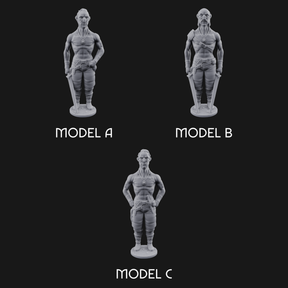 Suns Out Guns Out Human Mercenaries Miniature for Dungeons and Dragons, Pathfinder or other TTRPGs