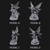 Wings Unfurling Gracefully Sprite Enchantresses Miniature for Dungeons and Dragons, Pathfinder or other TTRPGs