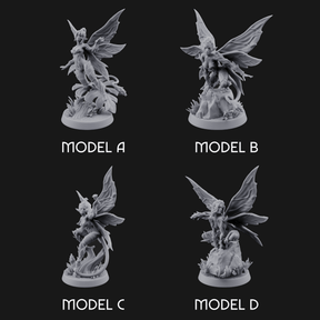 Wings Unfurling Gracefully Sprite Enchantresses Miniature for Dungeons and Dragons, Pathfinder or other TTRPGs