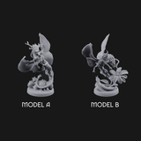 Stretching  Faerie Dragons Miniature for Dungeons and Dragons, Pathfinder or other TTRPGs