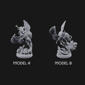 Stretching  Faerie Dragons Miniature for Dungeons and Dragons, Pathfinder or other TTRPGs