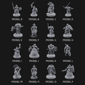 The Unseeing Holy Paladin Order Miniature for Dungeons and Dragons, Pathfinder or other TTRPGs
