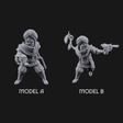 Weird War Desert Sikh Raiders Miniature for Dungeons and Dragons, Pathfinder or other TTRPGs
