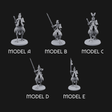 Regally Mounted Halfling Chicken Riders Miniature for Dungeons and Dragons, Pathfinder or other TTRPGs